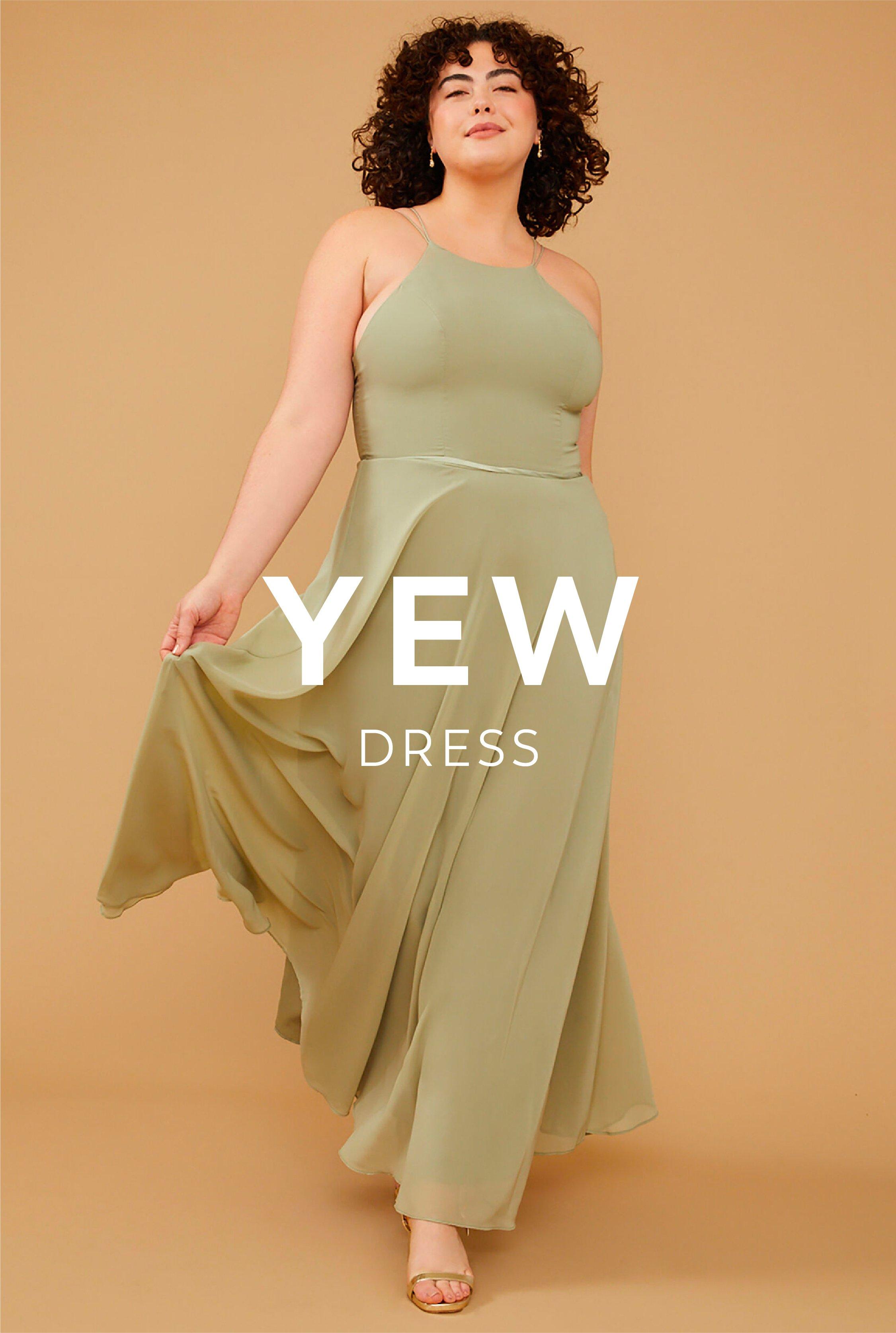 Vow'd Weddings Yew Dress in Sage Green