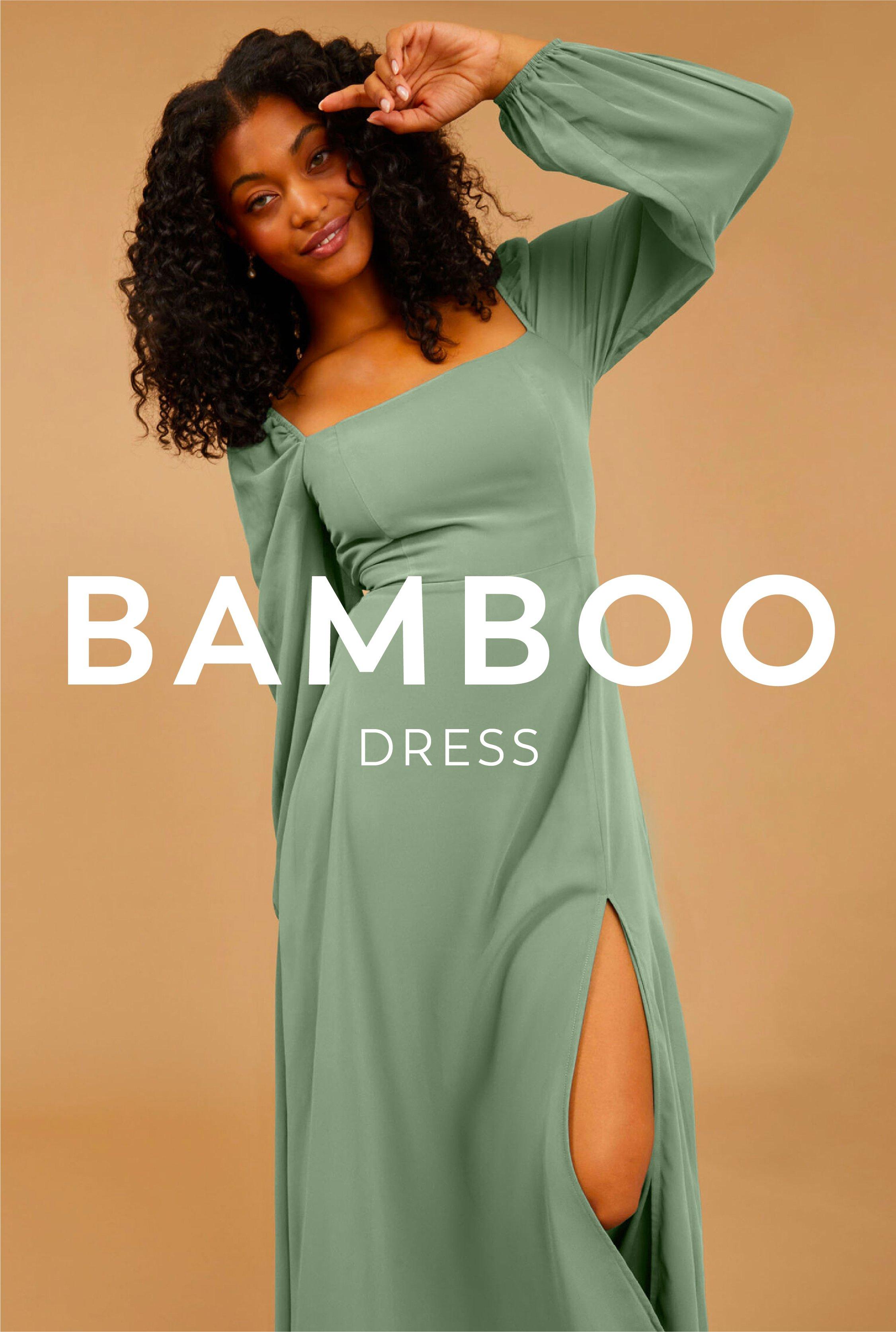 Vow'd Weddings Bamboo Dress in Sea Green