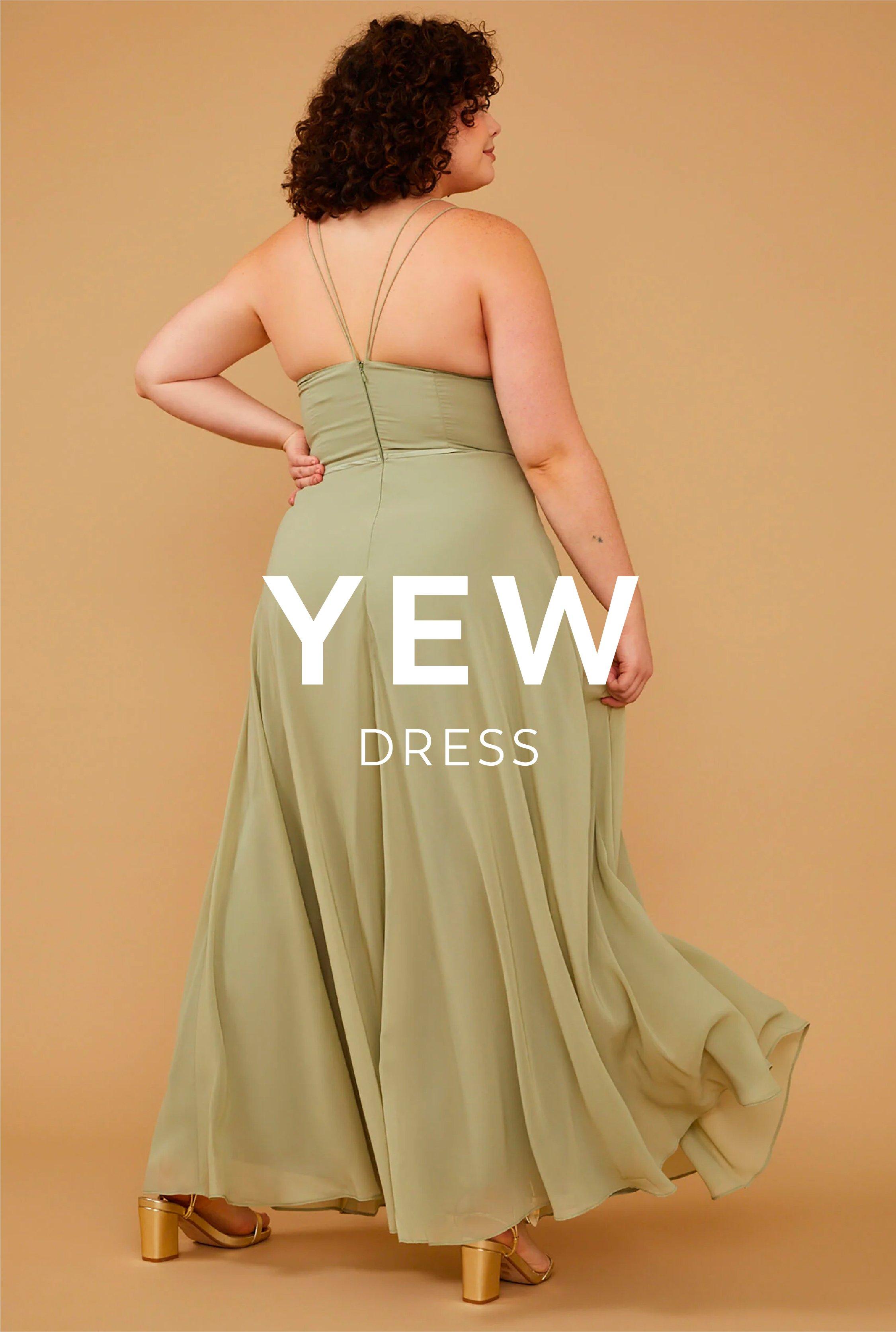 Vow'd Weddings Yew Dress in Sage Green