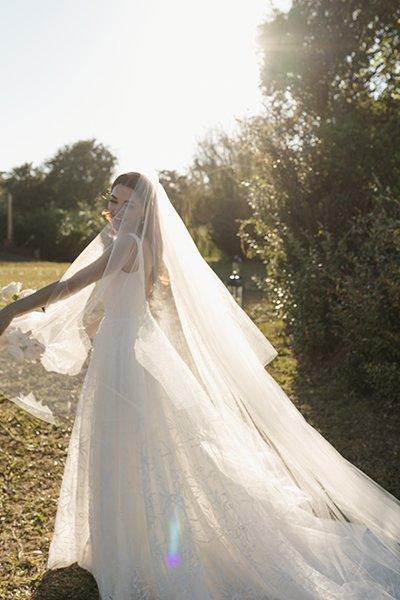 Real bride Zoe in the Iris dress