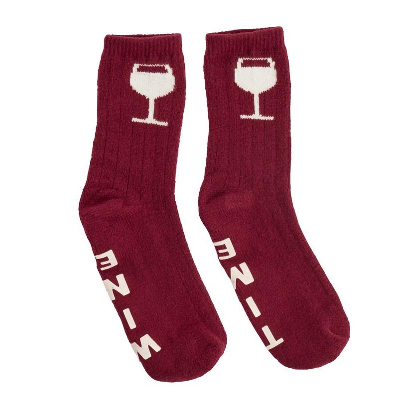 “Time to Wine Down” Plush Robe and Socks Set