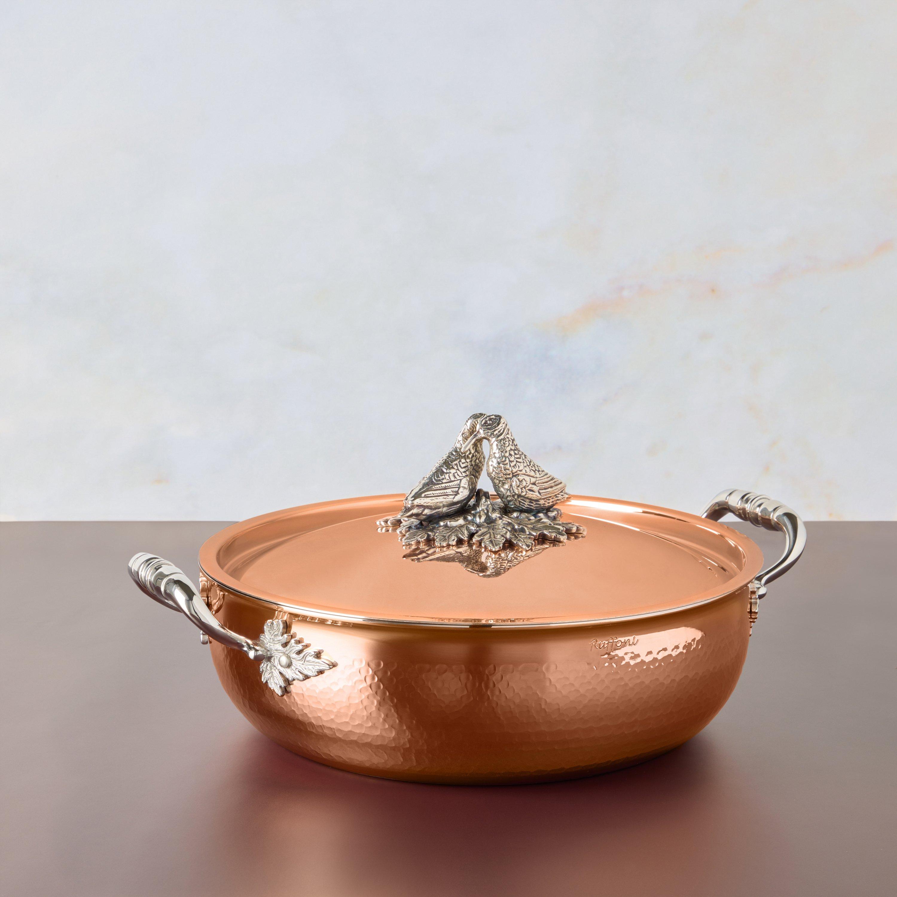 COPPER SAUCE PAN, Hand Hammered Solid Red Copper Saucepan, Copper