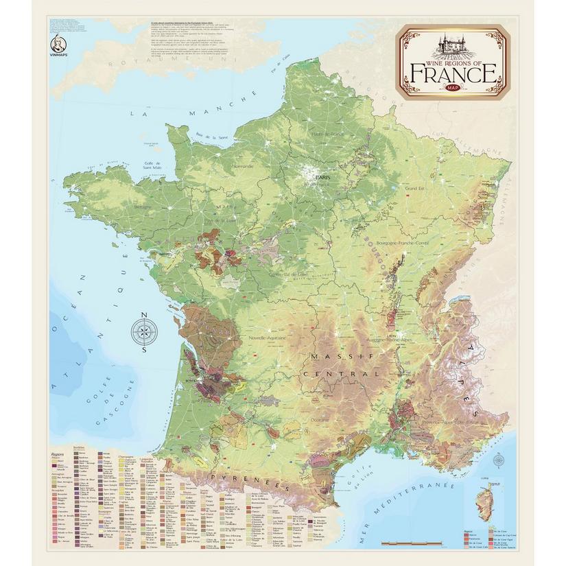 Wine Map of France