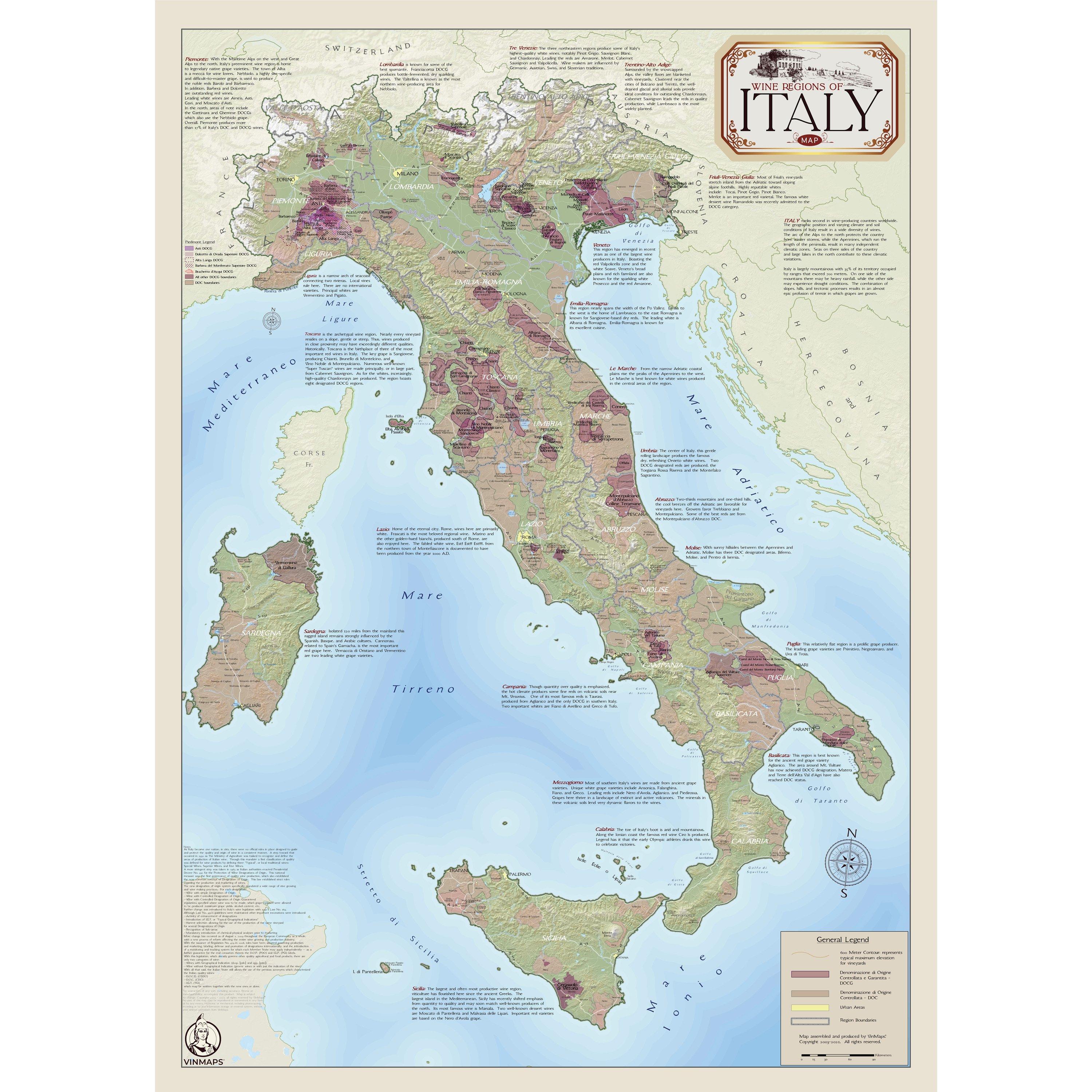 Wine Map of Italy - Wine Enthusiast