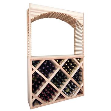 Sonoma Designer Wine Rack Kit - Diamond Wine Bin Counter w/Archway