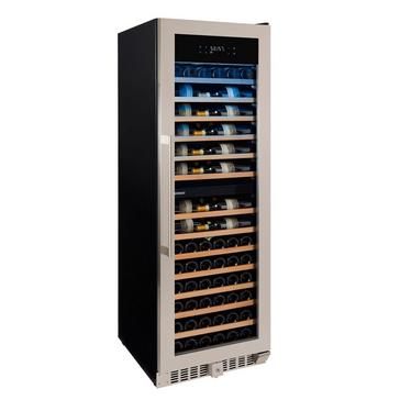 Wine Enthusiast SommSeries 150 Bottle Dual Zone Wine Cellar with VinoView Display Shelving