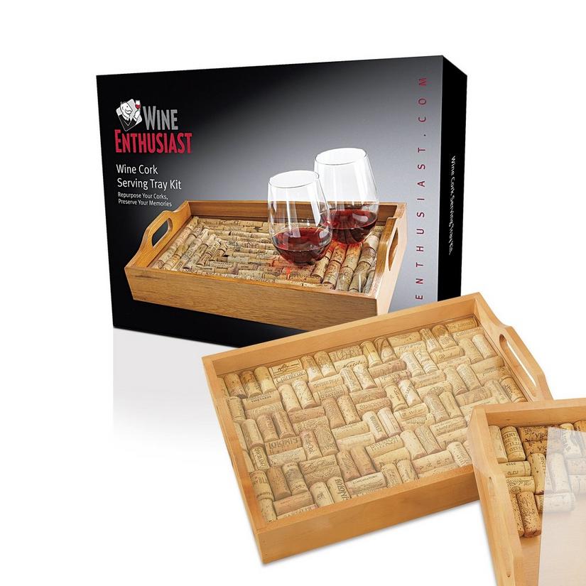 Wine Cork Serving Tray Kit
