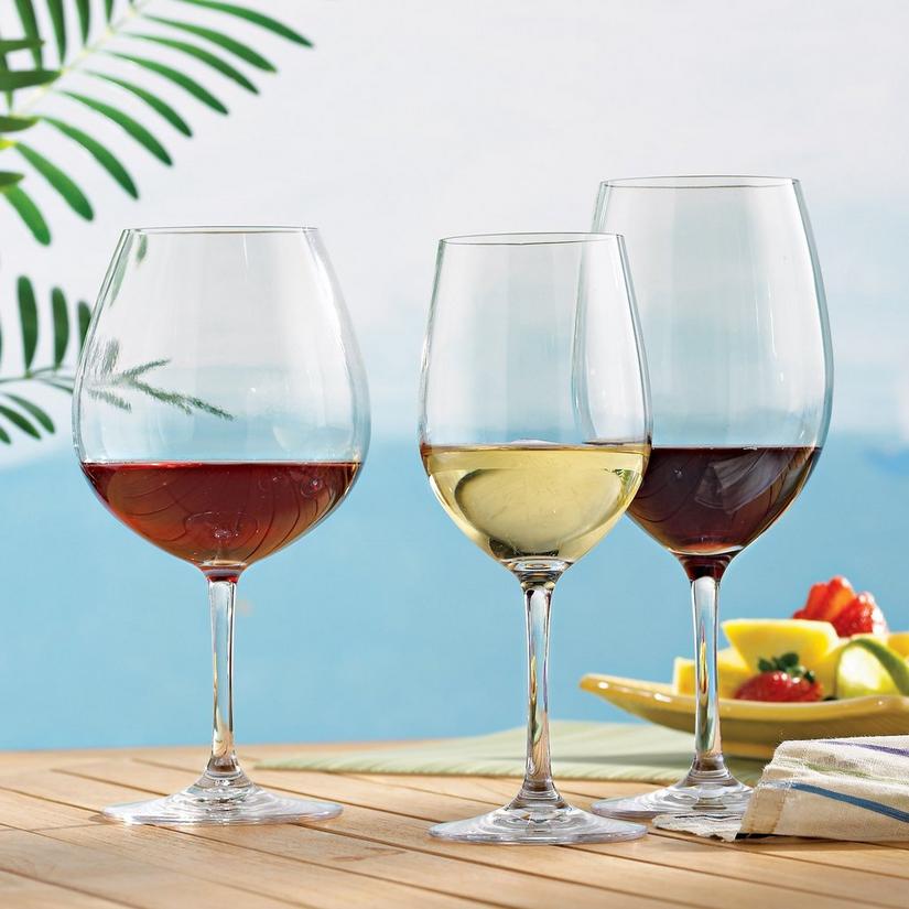 Indoor Outdoor Wine Glasses Party Set, Patio Wine Glasses