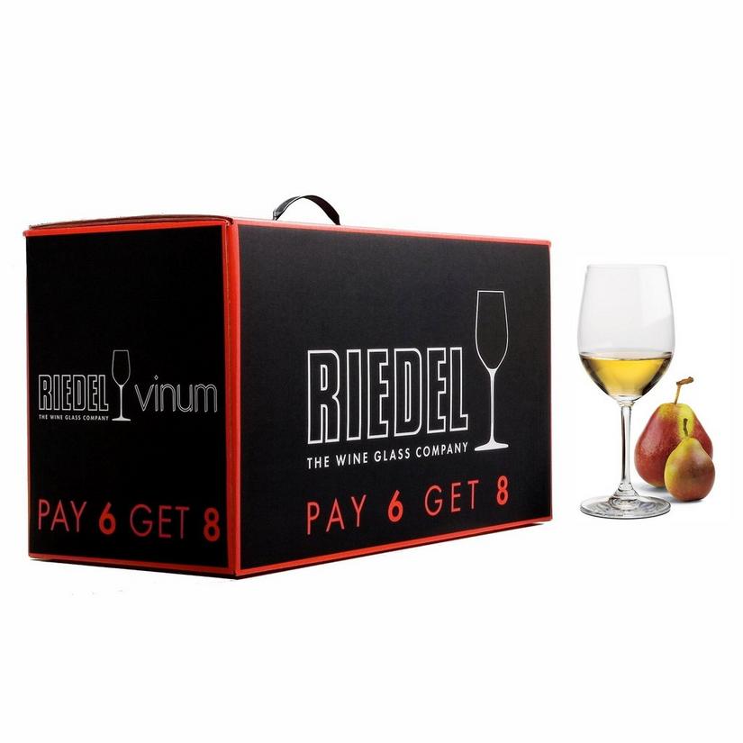 Riedel Vinum Pay 6 Get 8 Chardonnay Glasses (Set of 8)