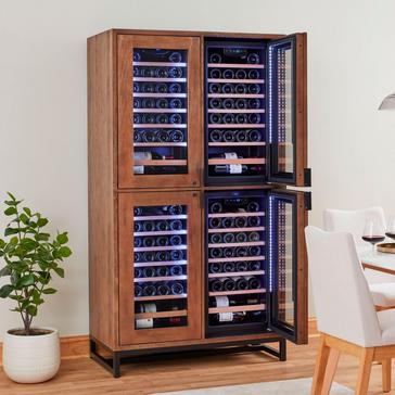 Loire Wine Collector’s Locking Display Cabinet With Integrated Cooling Storage