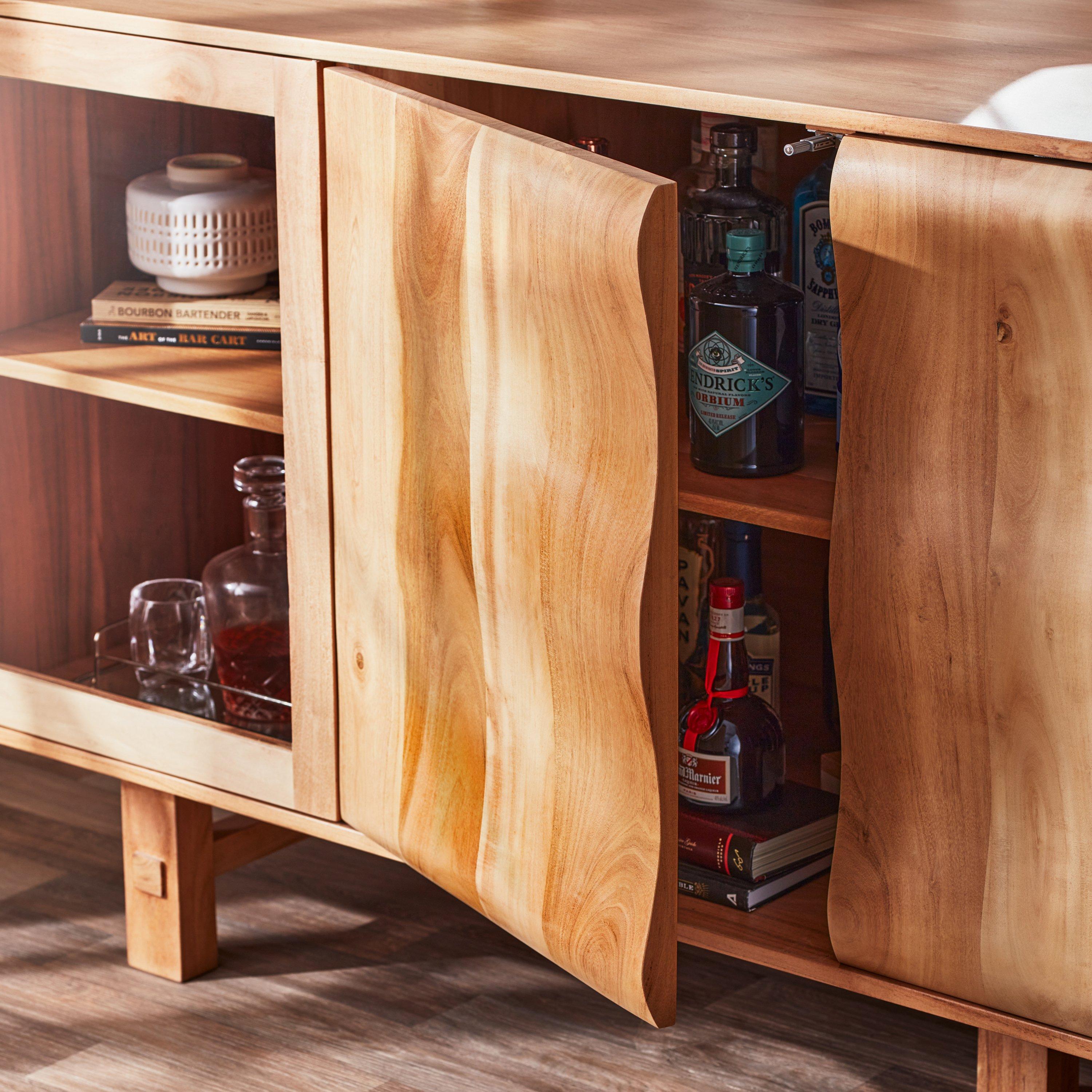 Nature-inspired bar cabinet