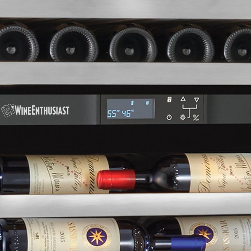 Vinothèque Café Dual Zone MAX Wine Cellar with Steady-Temp™ Cooling (Stainless Steel Door)