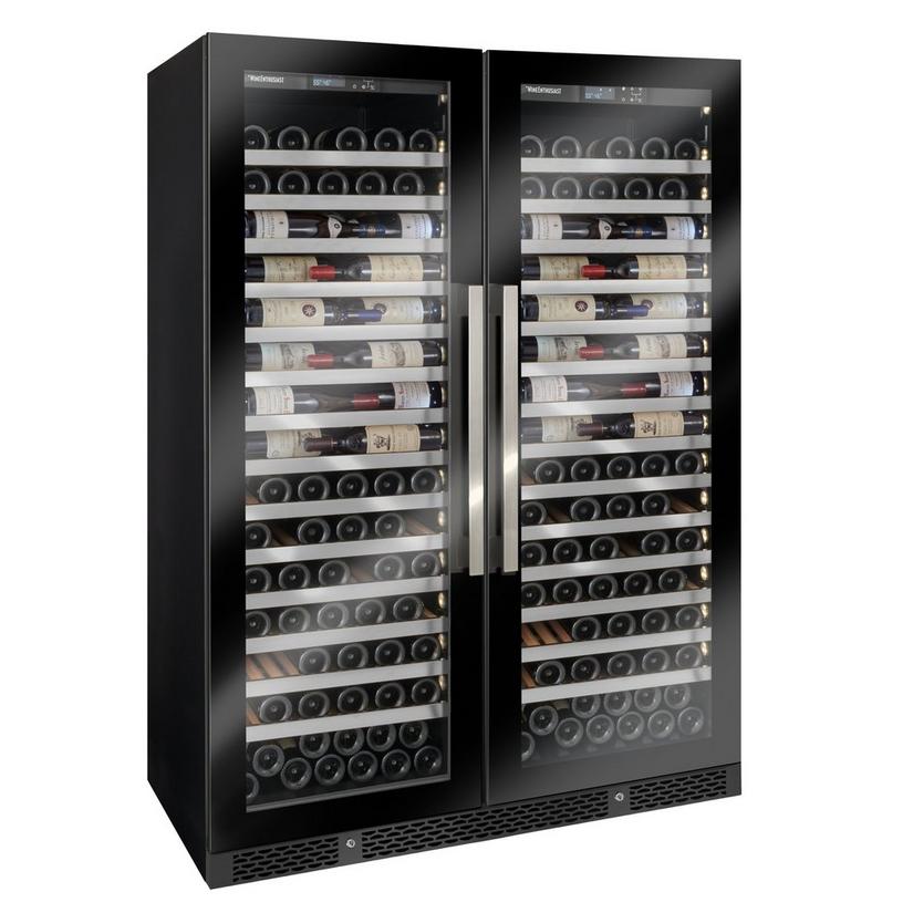 Vinothèque Double Café Single Zone Wine Cellar with Steady Temp Cooling (Edge-To-Edge Glass Door)
