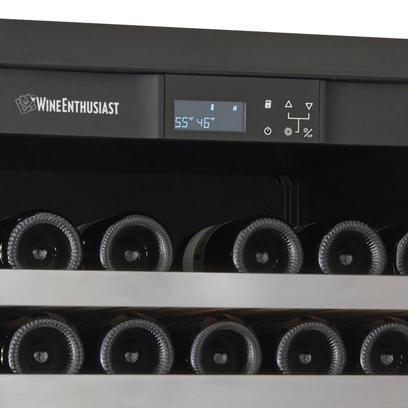 Vinothèque Double Café Single Zone Wine Cellar with Steady Temp Cooling (Stainless Steel Door)