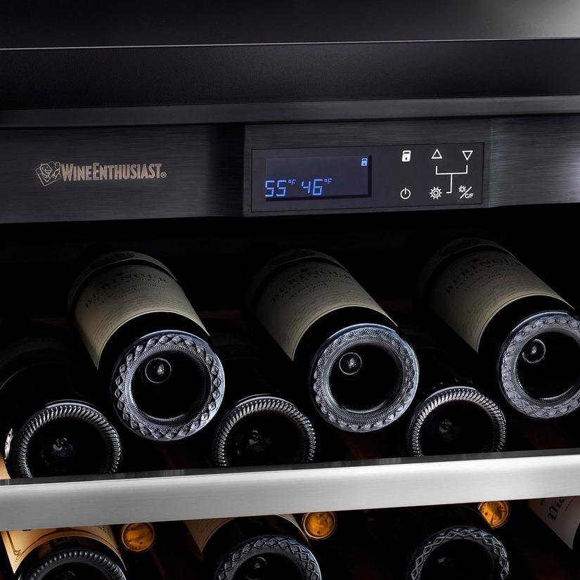 Vinothèque Café Single Zone 22.5” Counter-Depth Wine Cellar with Steady-Temp™ Cooling (Stainless Steel Door)