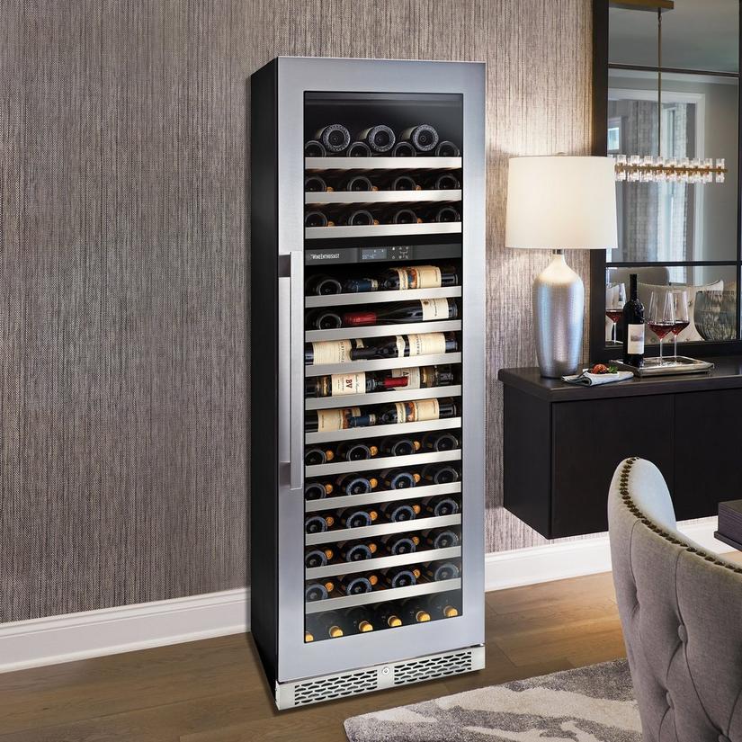 Vinothèque Café Dual Zone 22.5” Counter-Depth Wine Cellar with Steady-Temp™ Cooling (Stainless Steel Door)