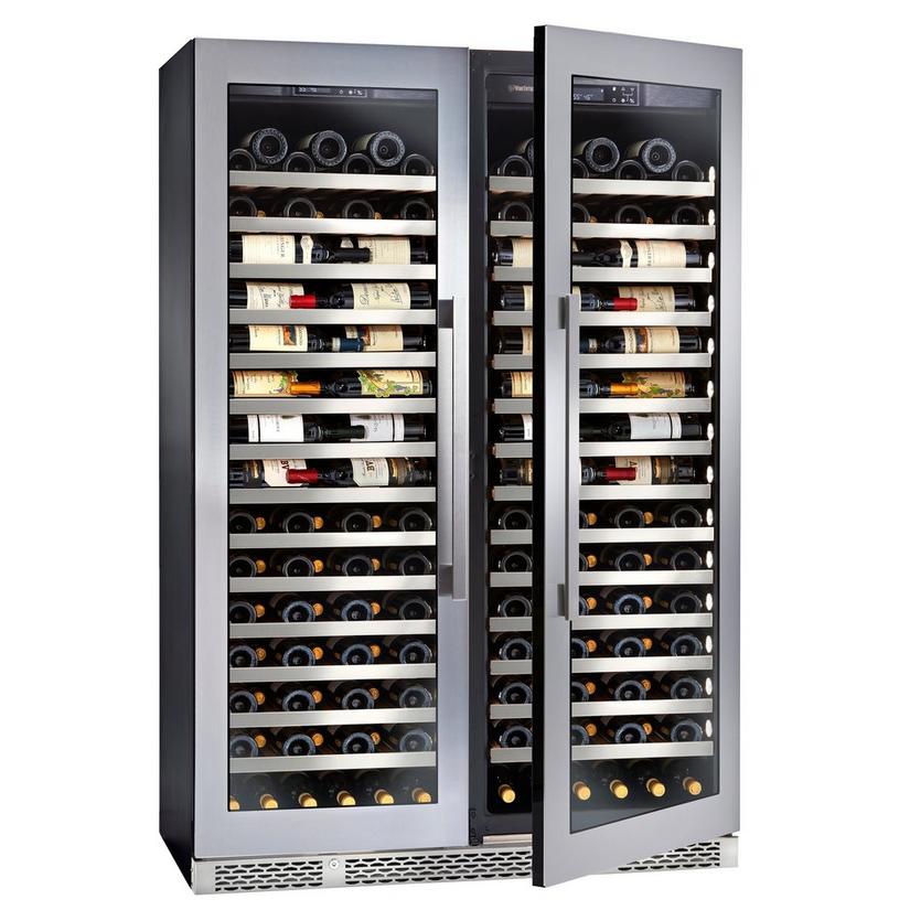 Vinothèque Café Single Zone 22.5” Counter-Depth Double Wine Cellar with Steady-Temp™ Cooling (Stainless Steel Door)