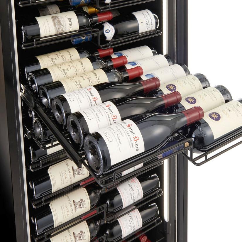 Wine Enthusiast VinoView 310-Bottle Double Wine Cellar (Stainless Steel Door)
