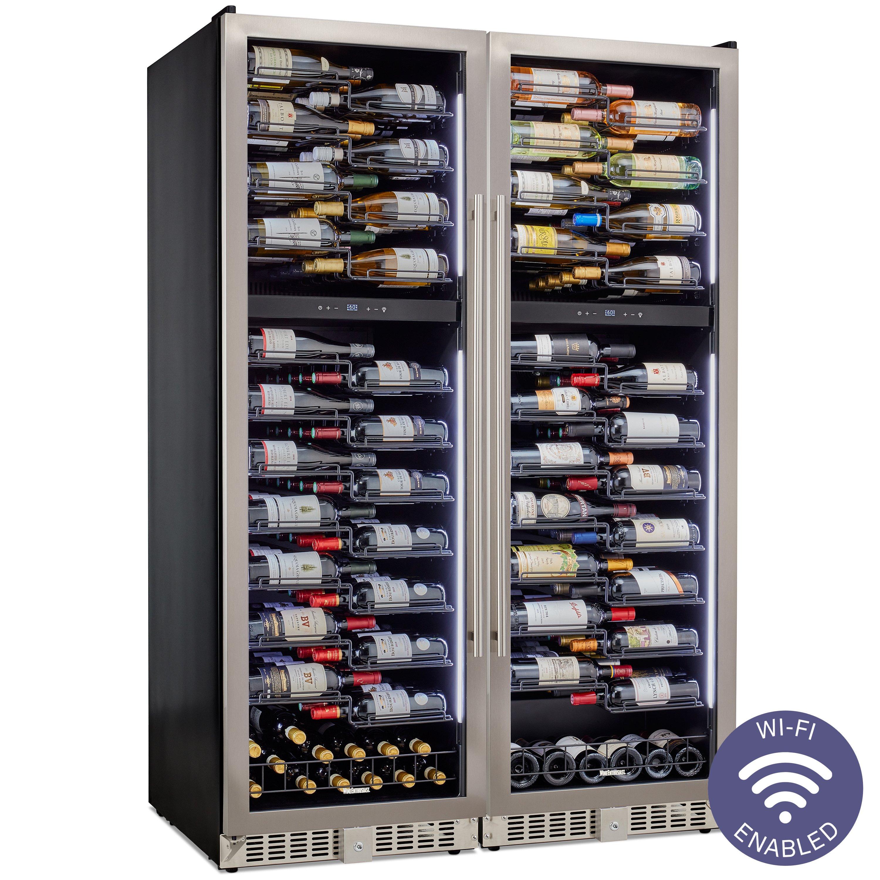 Wine Enthusiast VinoView Double Dual Zone L 310 Smart WiFi Wine Cellar