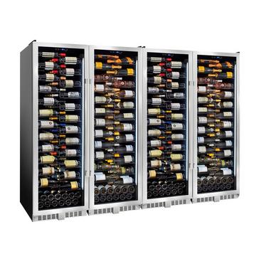 Wine Enthusiast VinoView ® 620-Bottle Wine Cellar with Steady-Temp™ Cooling (Stainless Steel)