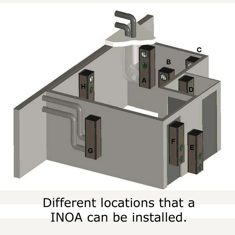 EuroCave INOA 1200 Wine Cellar Cooling Unit (Max Room Size = 1850 cu. ft.)