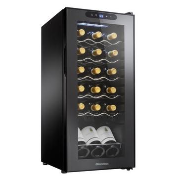 Digital Control Panel LEMY 12 Bottle Freestanding Thermoelectric 6-Tier Wine Cooler/Chiller Countertop Wine Cellar/Refrigerator for Champagne Red and White Wine Temperature Display 