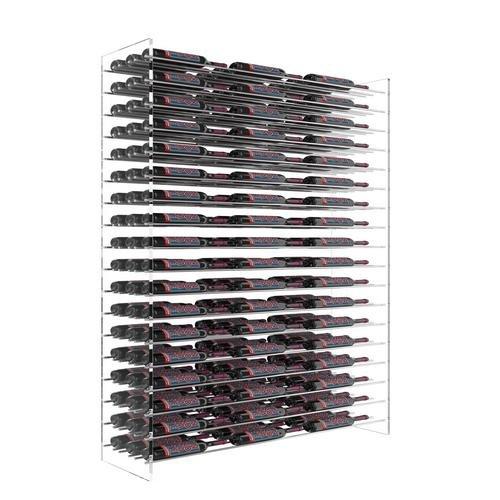 150-Bottle Iron Wine Rack with Display Shelf