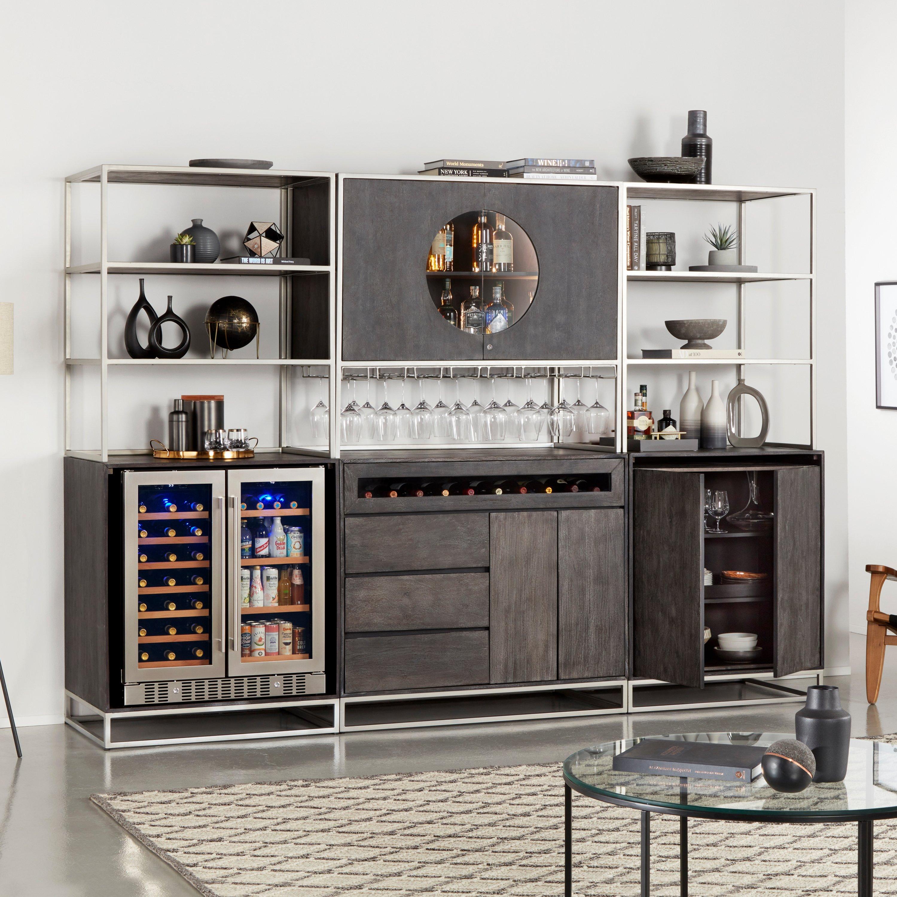 Wine bar cabinet online designs