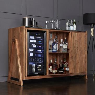 Home Bar Furniture Consoles Wine, Bar Cabinet With Wine Fridge