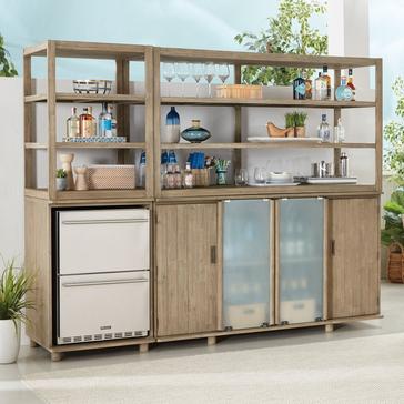Newport Modular Outdoor Bar Center with Cooling Storage Option