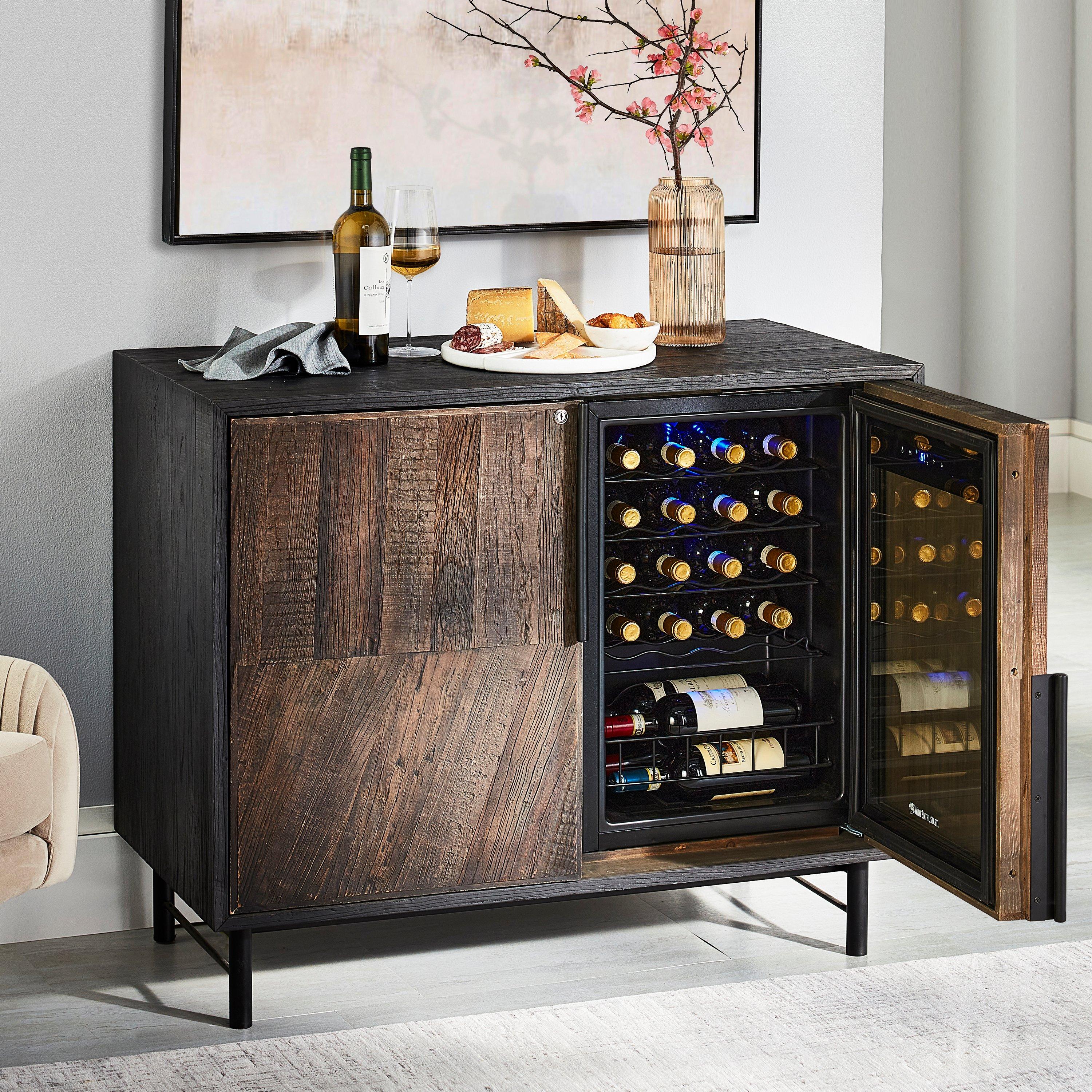 Sancerre Reclaimed Oak Wine Cabinet With Integrated Cooling   3410101 1