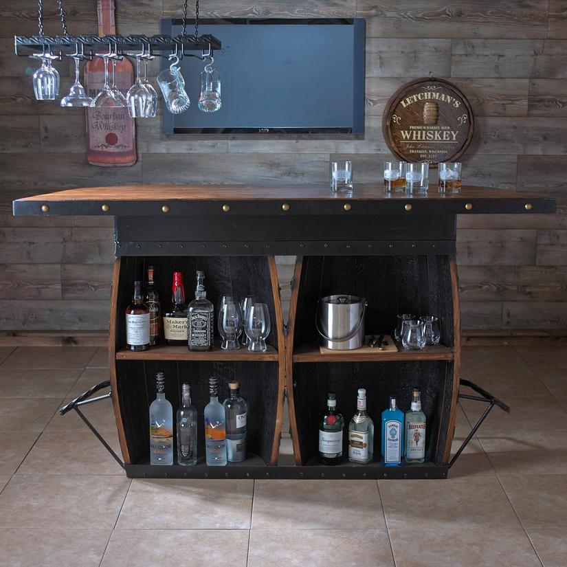 Tennessee Whiskey Barrel Bar
