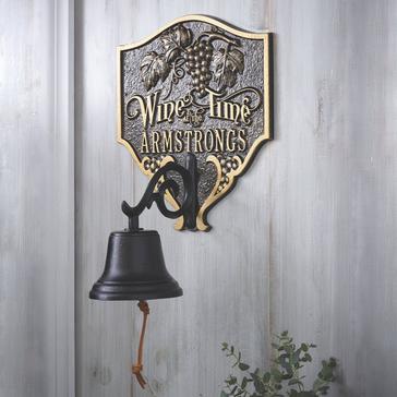 Personalized 'Wine Time' Bell