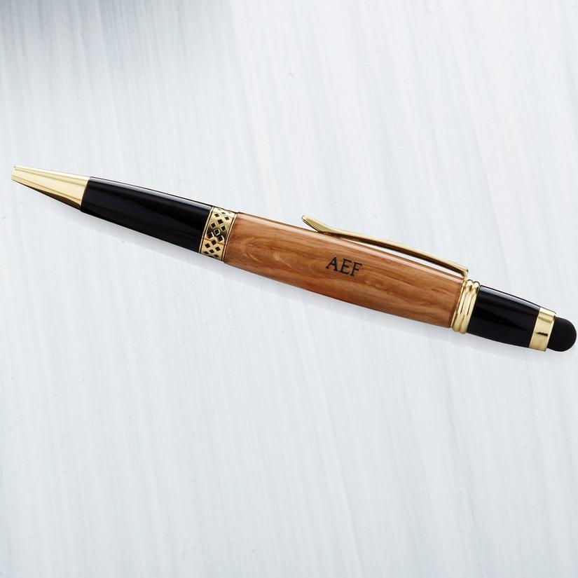 Personalized Authentic Whiskey Barrel Gold Stylus Pen