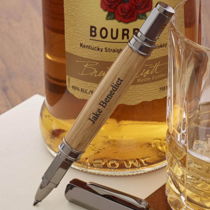 Personalized Authentic Whiskey Barrel Magnetic Cap Pen