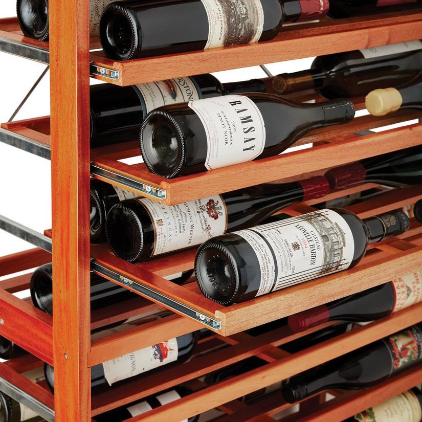 N'FINITY Label-View Wine Rack Kit with Rolling Shelves