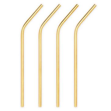 Gold Cocktail Straws (Set of 4)