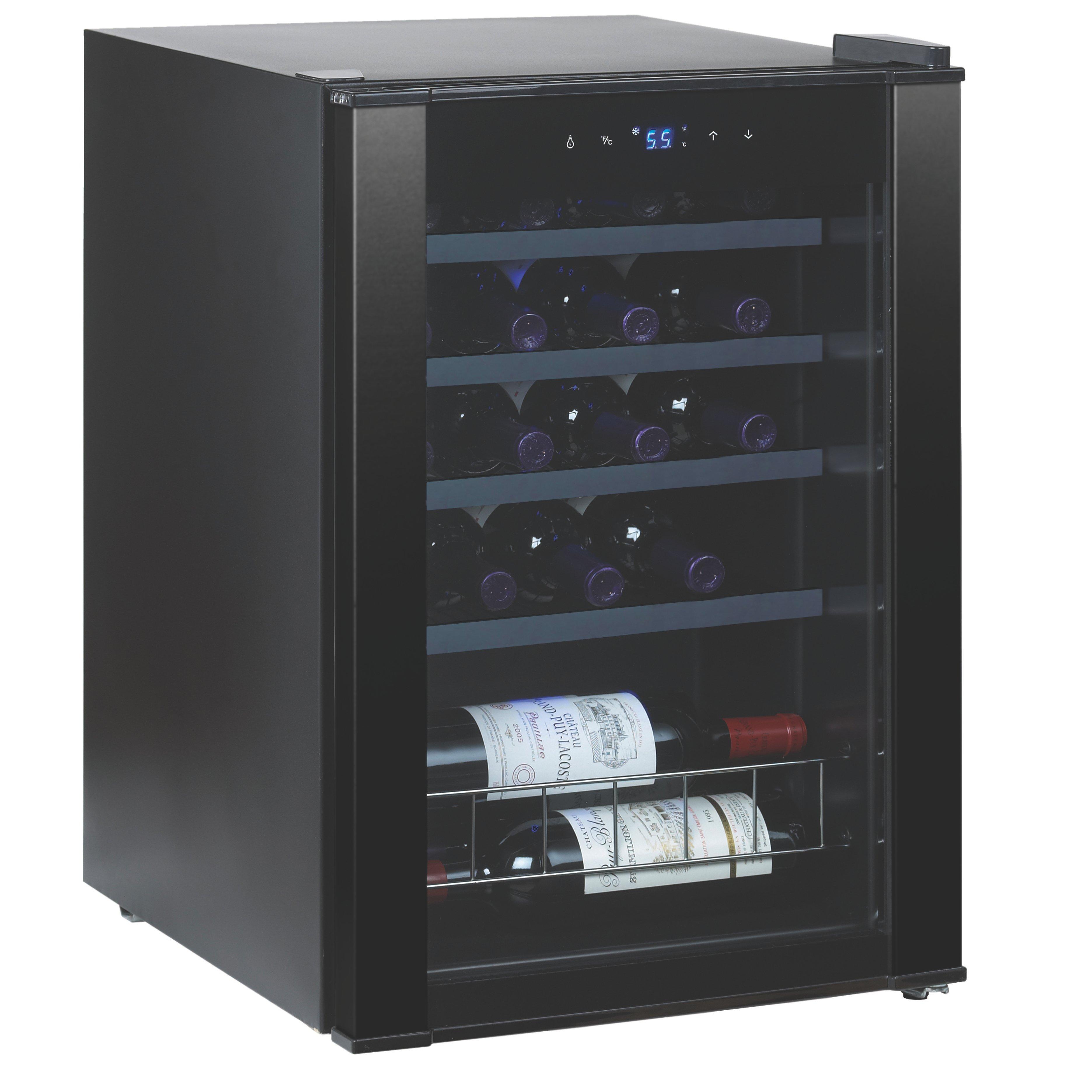 20-Bottle Evolution Series Wine Refrigerator (Black Stainless Steel ...