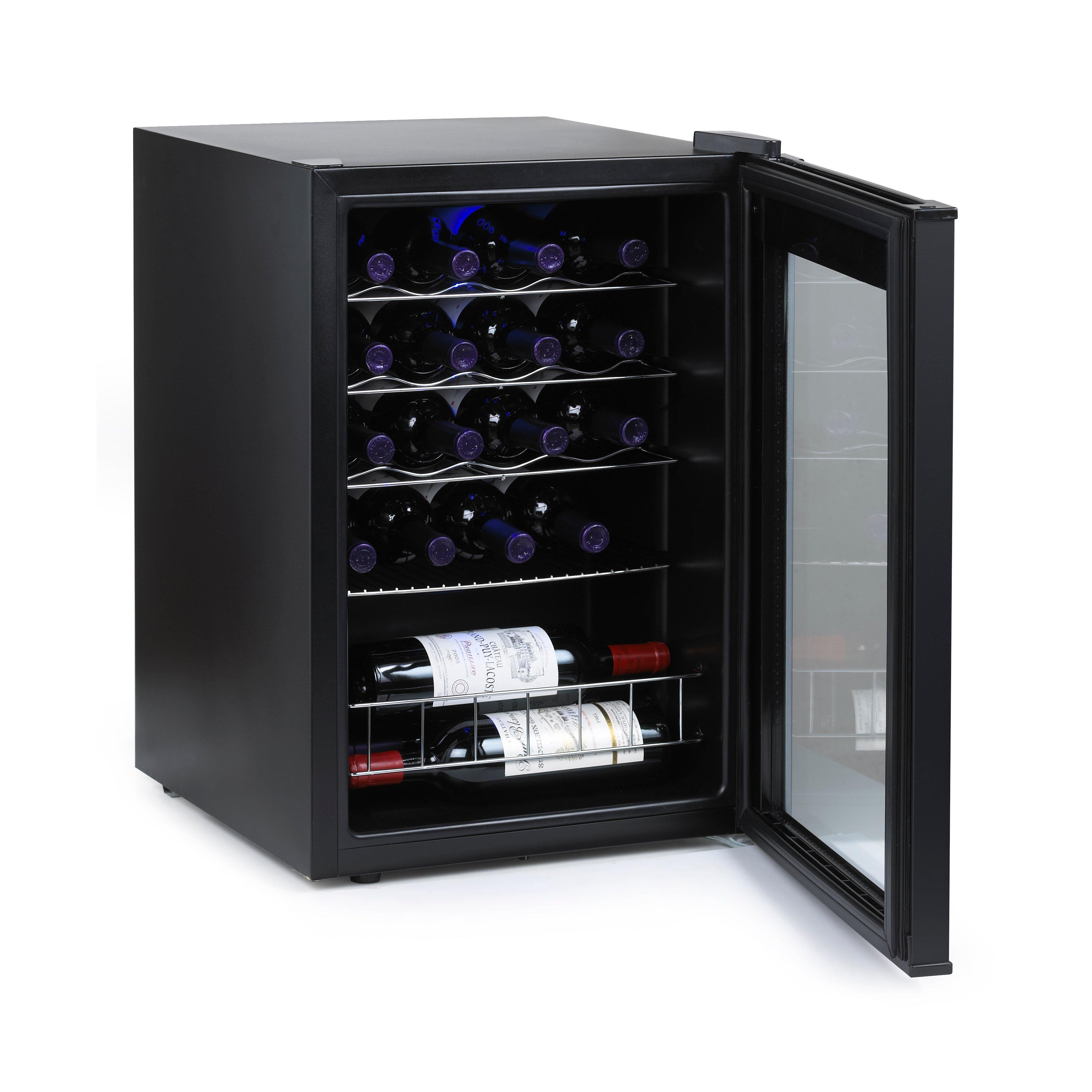 20-Bottle Evolution Series Wine Refrigerator (Black Stainless Steel ...