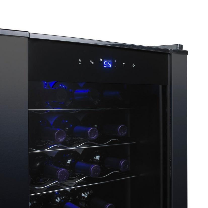 20-Bottle Evolution Series Wine Refrigerator Black Stainless Steel Trim 