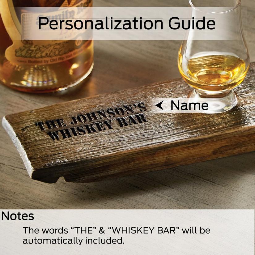Personalized Reclaimed Barrel Whiskey Flight Set