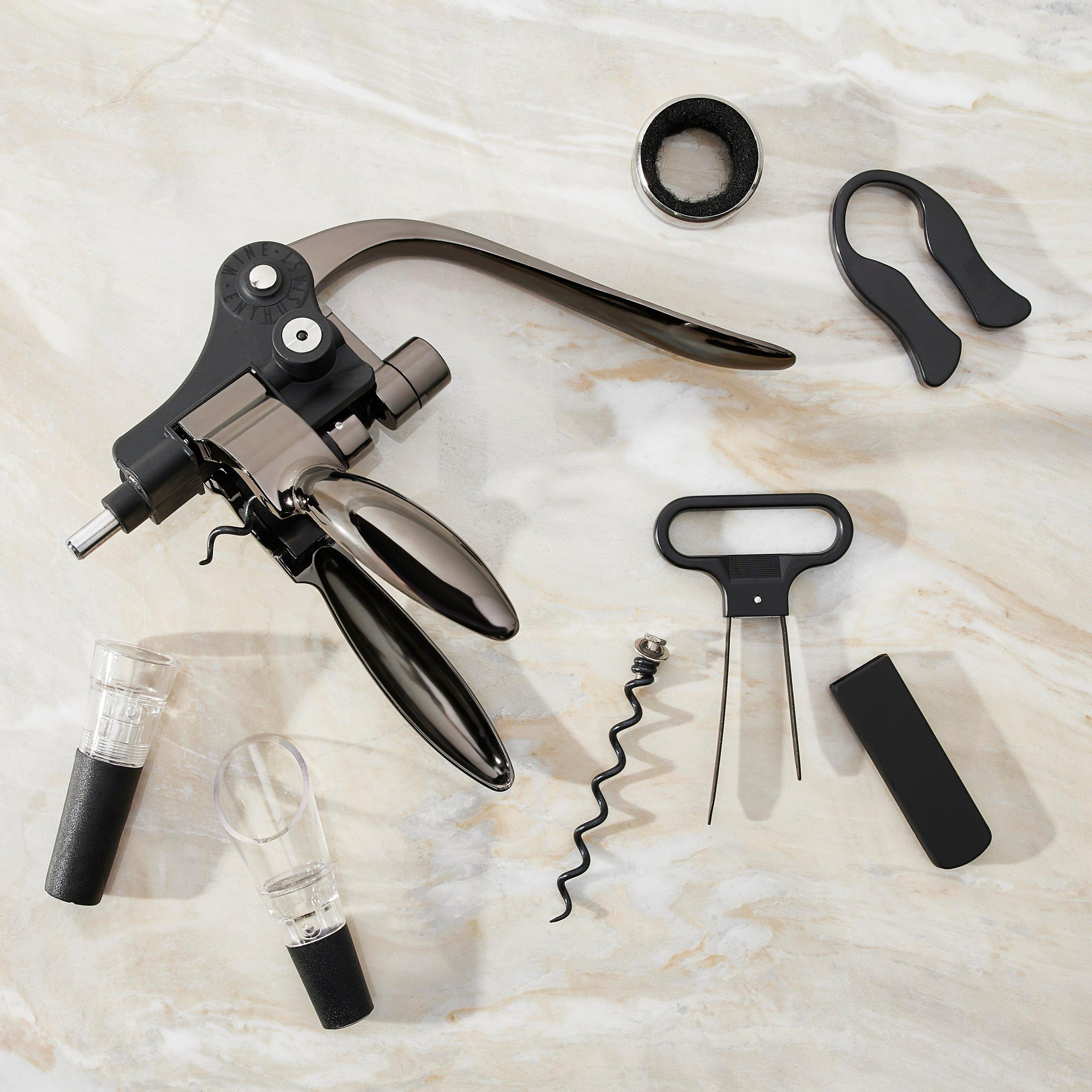 Wine Lover's Lever Corkscrew 7-Piece Gift Set ›