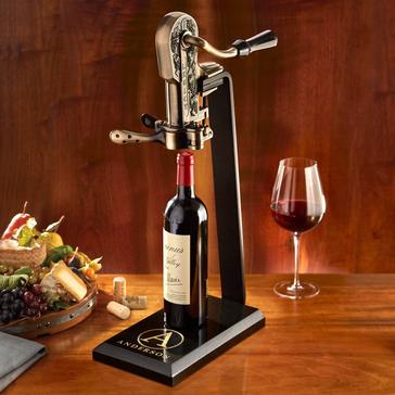 Legacy Corkscrew with Black Marble Stand and Handle (Antique Bronze)