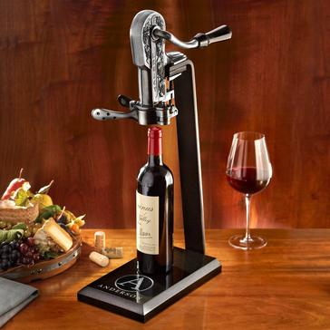 Legacy Cork With Black Marble Stand And Handle Antique Bronze Wine Enthusiast - Antique Wall Mounted Wine Bottle Opener