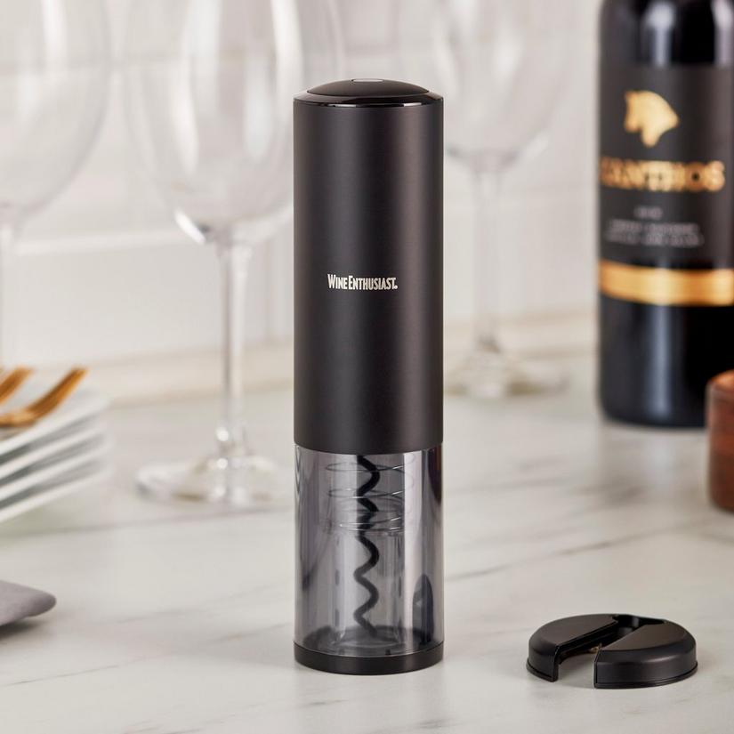Electric Blue Automatic Wine Opener with Foil Cutter