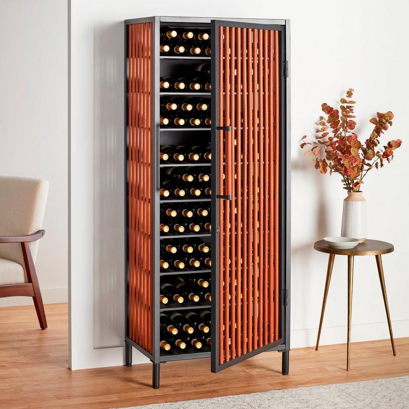 Hampshire 135-Bottle Lockable Wine Storage Cabinet