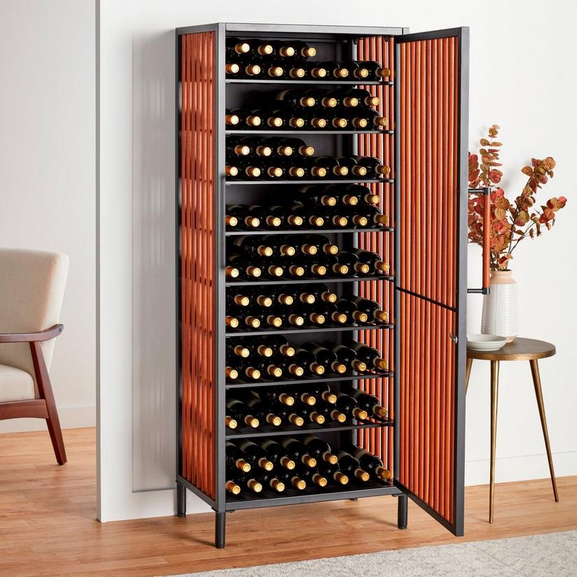 Hampshire 135-Bottle Lockable Wine Storage Cabinet