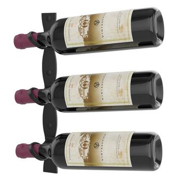 VintageView R Series Helix Wall Mounted Wine Rack (Three Bottle)