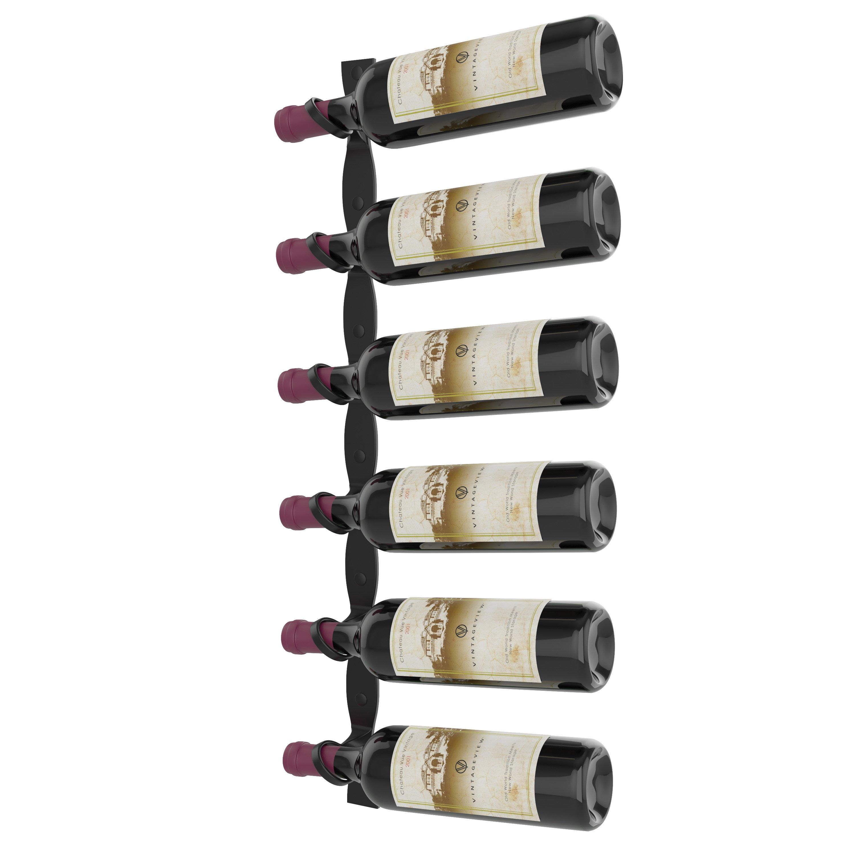 Vintage View R Series Helix Single 30L Kit Wall-Mounted Display Wine Rack (Left Facing Bottles, Cool Gray)
