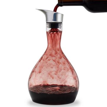Wine Enthusiast Art Series Cascade Wine Decanter with Aerating Pourer